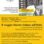 13/12/22 Milano - Il viaggio: finestre italiane sull'India