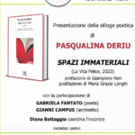 14/6/23 Pasqualina Deriu presenta «Spazi immateriali»